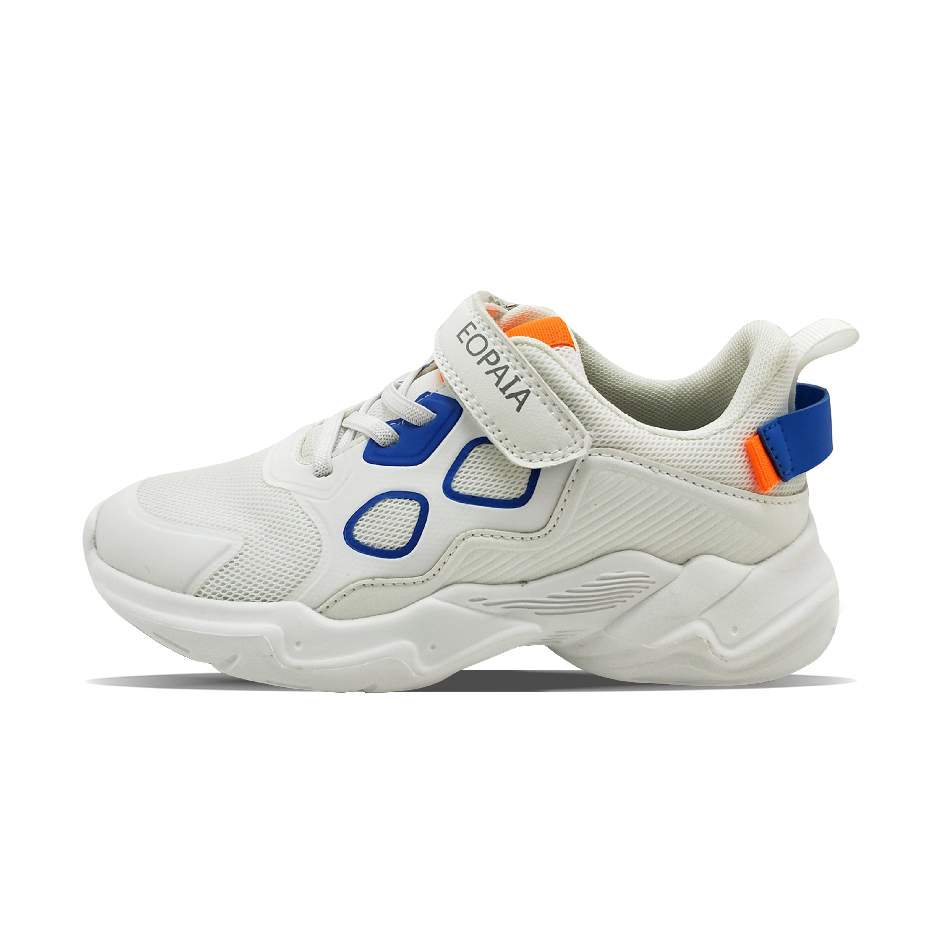 White classical magic tape design boy’s sports shoes
